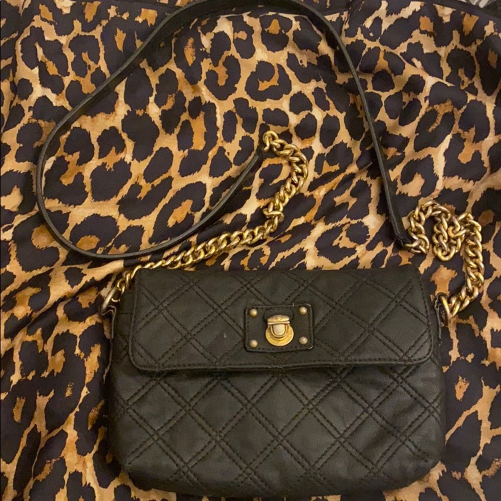 Marc Jacobs quilting mini bag with gold chain